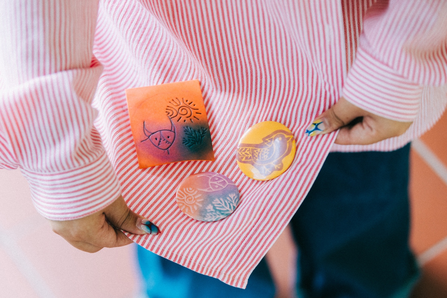 Arty Afternoon | Pin-tastic Crafts: Foam Printed Badges